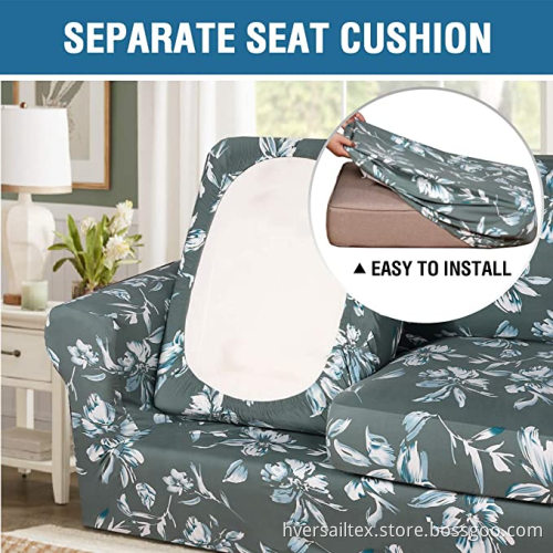 Luxury Useful Stretch 4 Pieces Sofa Cushion Covers